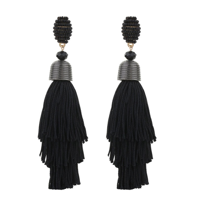 Bohemian Style Long Tassel Earrings For Women - Free Delivery