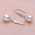 YIKALAISI 925 Sterling Silver Freshwater Pearl Necklace & Earring Set