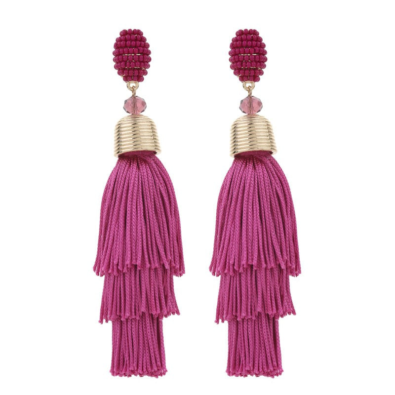 Bohemian Style Long Tassel Earrings For Women - Free Delivery