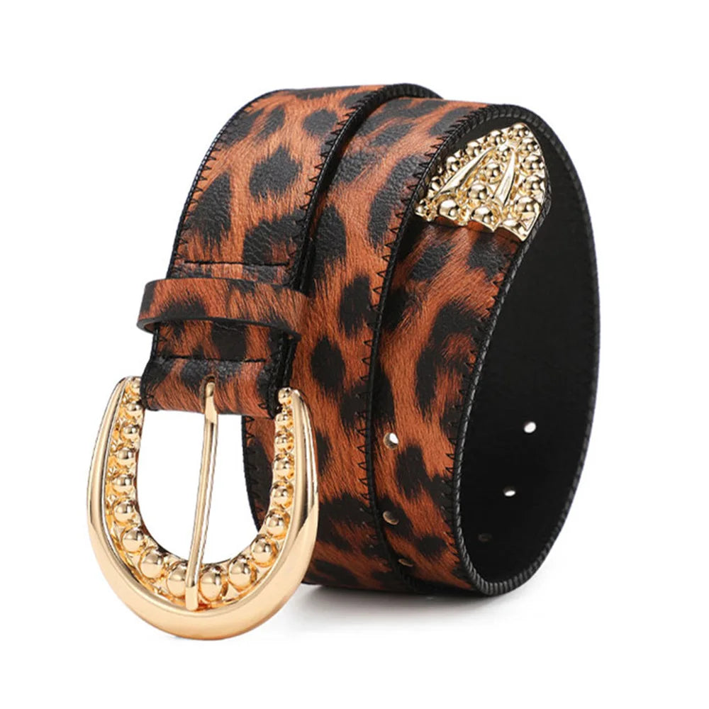 Women’s PU Leather Leopard Style Belt – Free Delivery