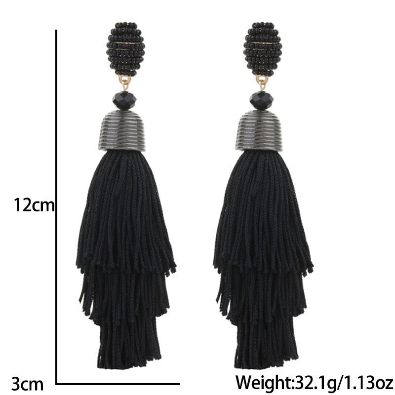 Bohemian Style Long Tassel Earrings For Women - Free Delivery