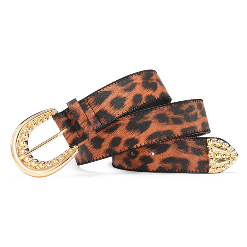 Women’s PU Leather Leopard Style Belt – Free Delivery