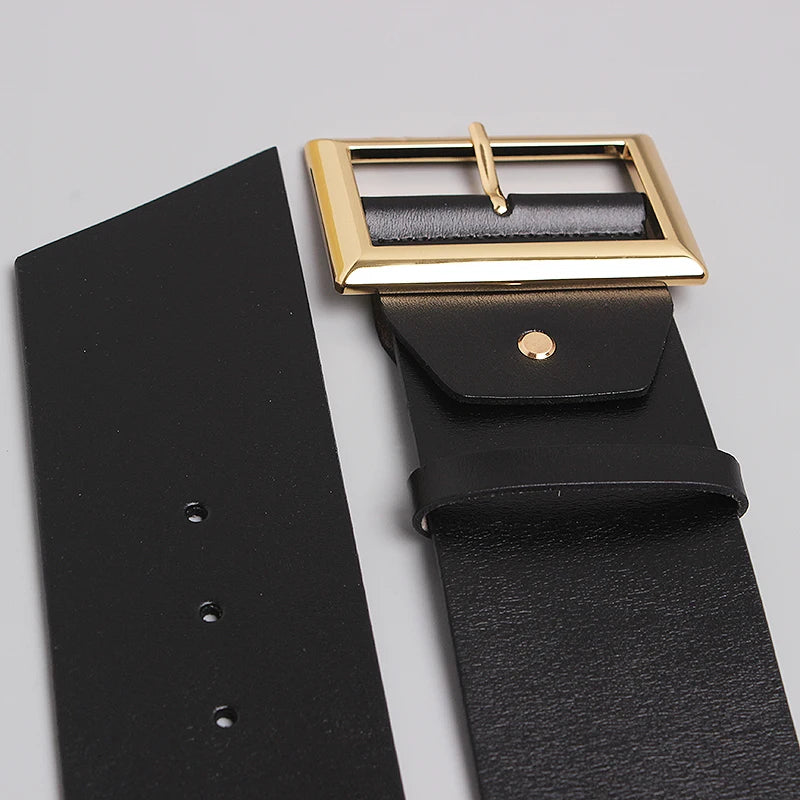 Women’s Patent Leather Wide Waistband Dress Belt – Free Delivery