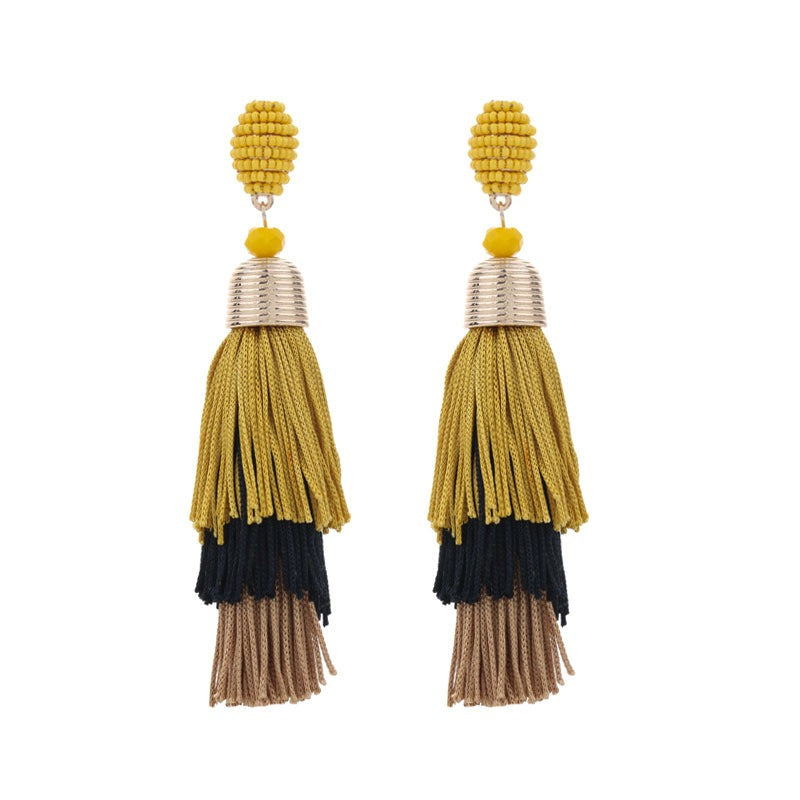 Bohemian Style Long Tassel Earrings For Women - Free Delivery