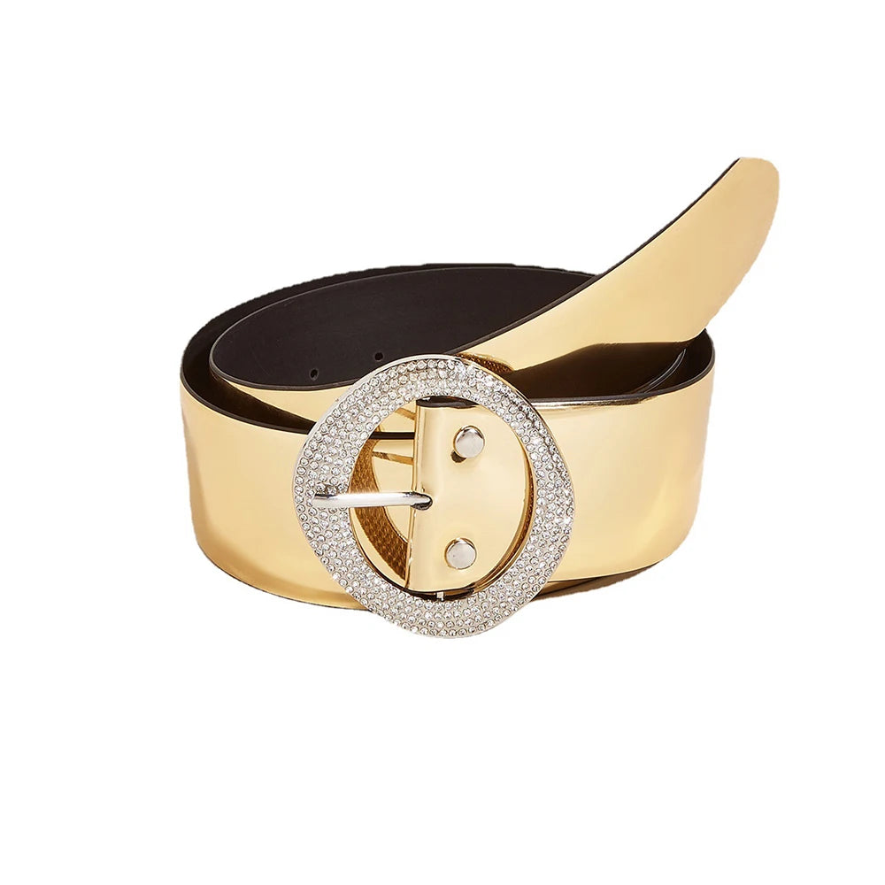 Women's High Quality Luxury Pin Buckle Gold Belt – Free Delivery