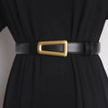 Women's Runway Fashion Genuine Leather Narrow Belt – Free Delivery