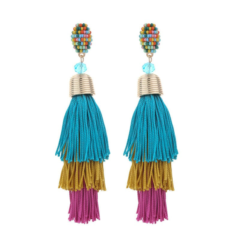 Bohemian Style Long Tassel Earrings For Women - Free Delivery