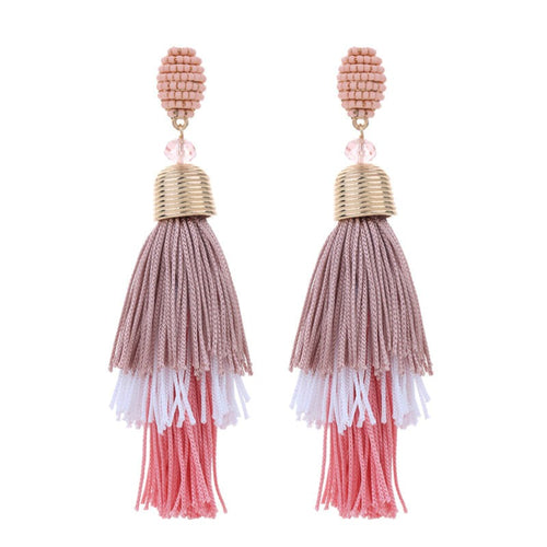 Bohemian Style Long Tassel Earrings For Women - Free Delivery