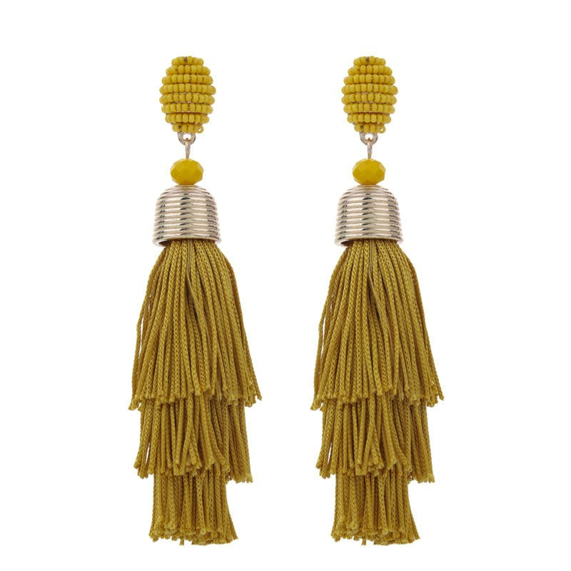 Bohemian Style Long Tassel Earrings For Women - Free Delivery