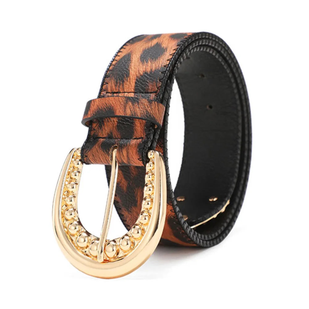 Women’s PU Leather Leopard Style Belt – Free Delivery