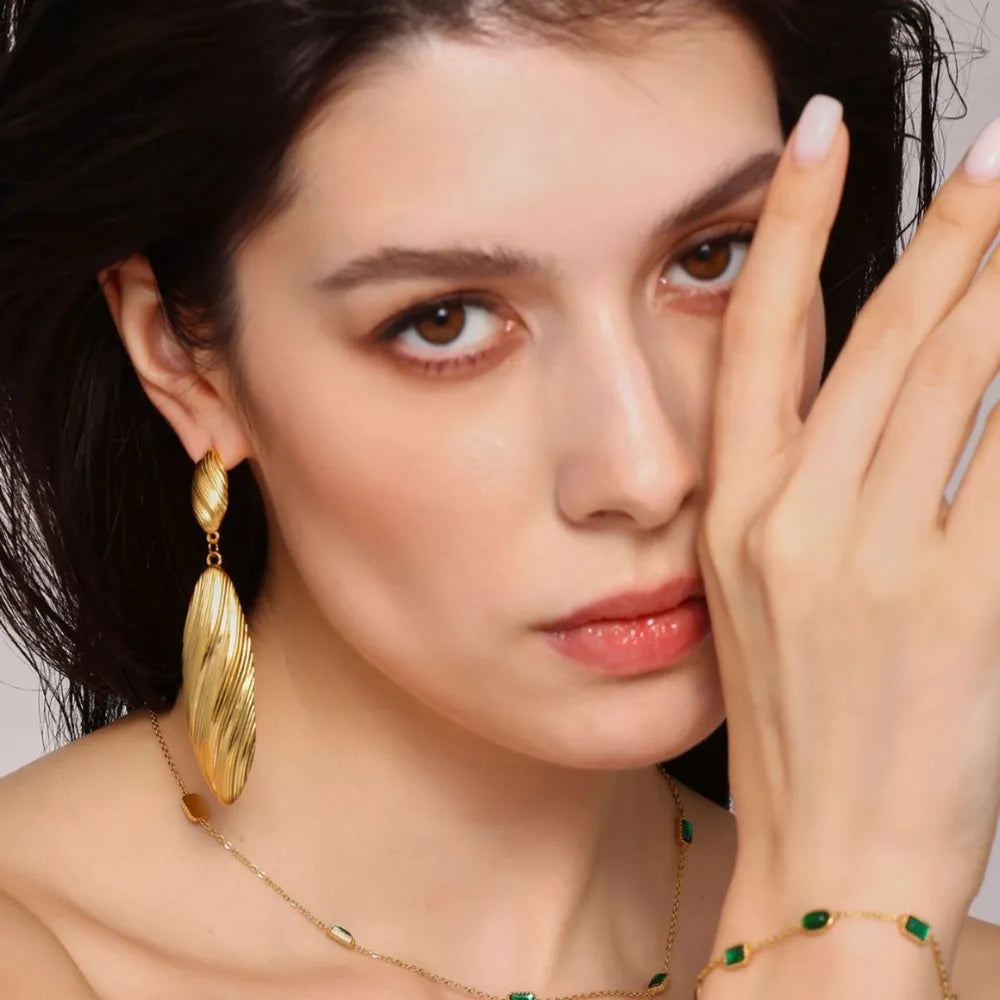 Stainless Steel Dangle Earrings