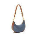 Luxury Chic Denim Hobo Shoulder Bag - Free Delivery