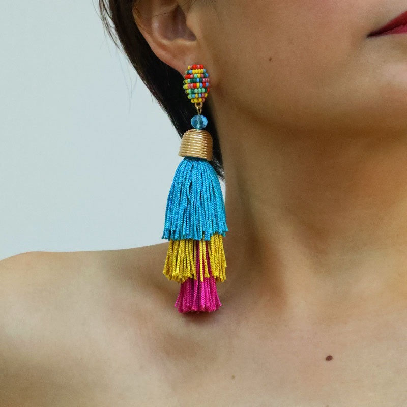 Bohemian Style Long Tassel Earrings For Women - Free Delivery
