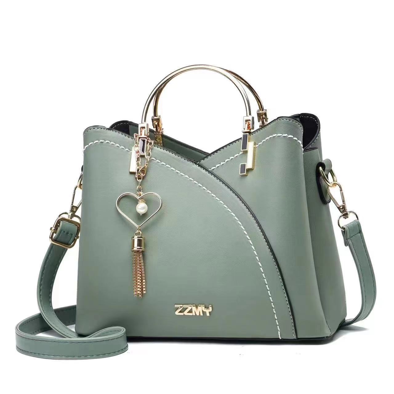 Trendy Korean Large Handbag with Color Block – Free Delivery