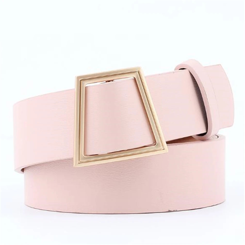 Women’s Fashion No Holes PU Leather Belt – Free Delivery