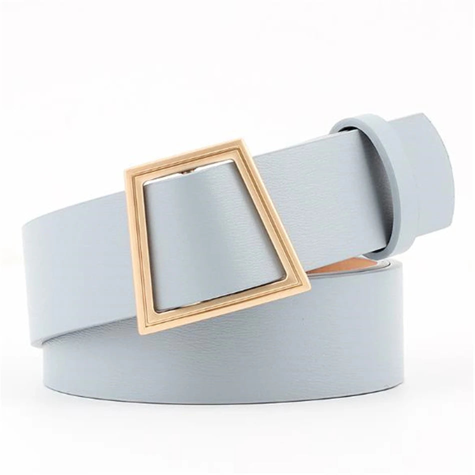 Women’s Fashion No Holes PU Leather Belt – Free Delivery