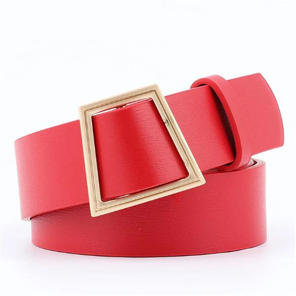 Women’s Fashion No Holes PU Leather Belt – Free Delivery