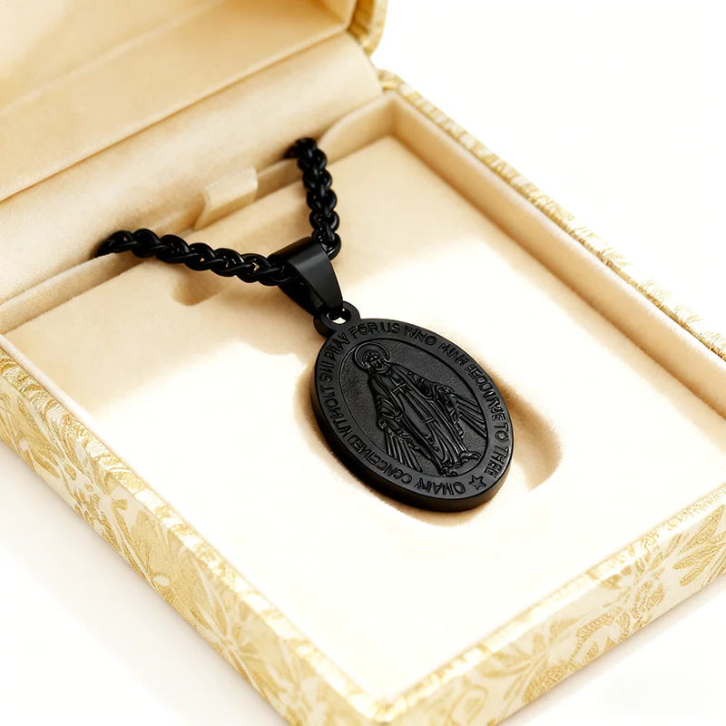 Catholic Stainless Steel Our Lady Virgin Mary Miraculous Medal – Free Delivery