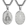 Catholic Stainless Steel Our Lady Virgin Mary Miraculous Medal – Free Delivery