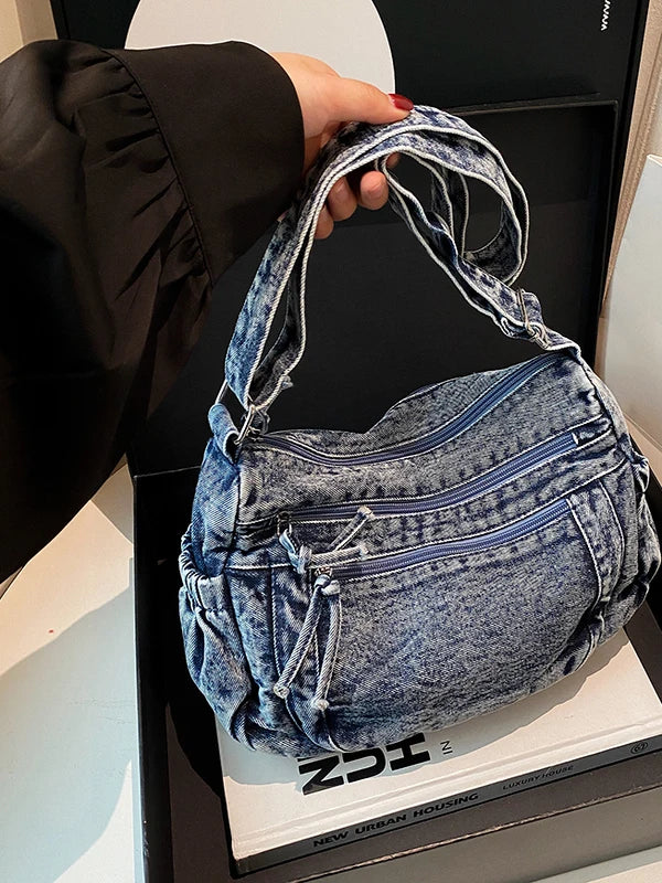 Casual Women's Denim Crossbody/Shoulder Bag – Free Delivery