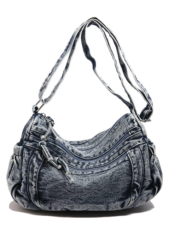 Casual Women's Denim Crossbody/Shoulder Bag – Free Delivery