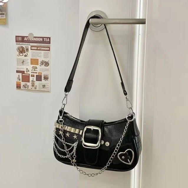 Square Shoulder/Underarm Retro Handbag PU Leather – Free Delivery