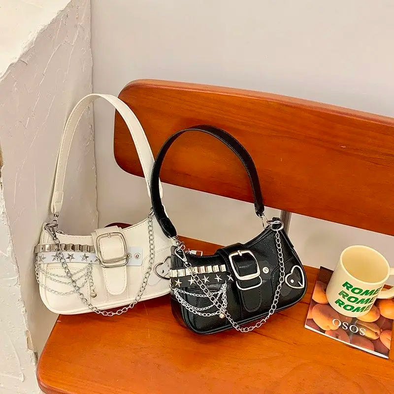 Square Shoulder/Underarm Retro Handbag PU Leather – Free Delivery