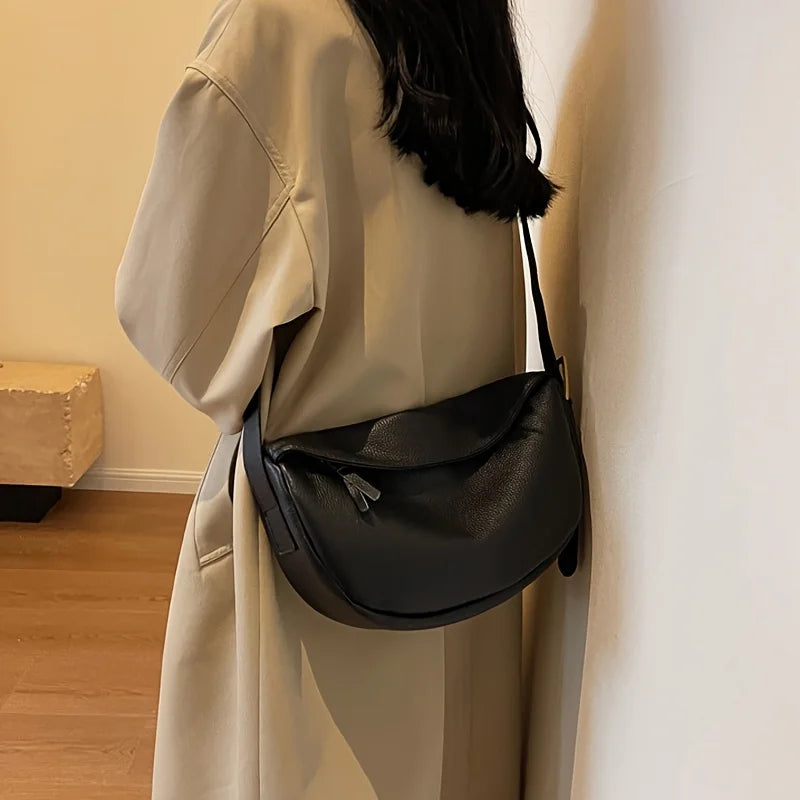 Women’s Fashionable Retro Leather Handbag Crossbody – Free Delivery