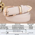 Women’s Genuine Leather Belt with Gold Buckle – Free Delivery
