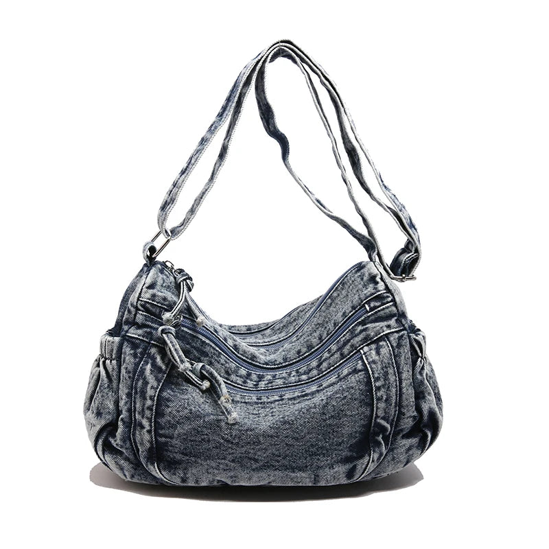 Casual Women's Denim Crossbody/Shoulder Bag – Free Delivery