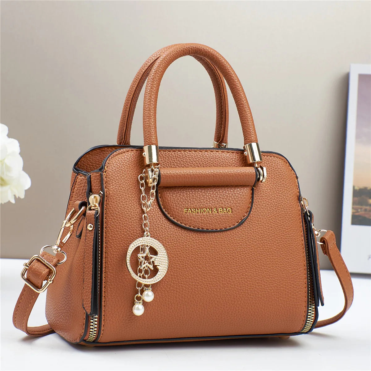New Soft Leather Crossbody & Tote Luxury Handbag – Free Delivery
