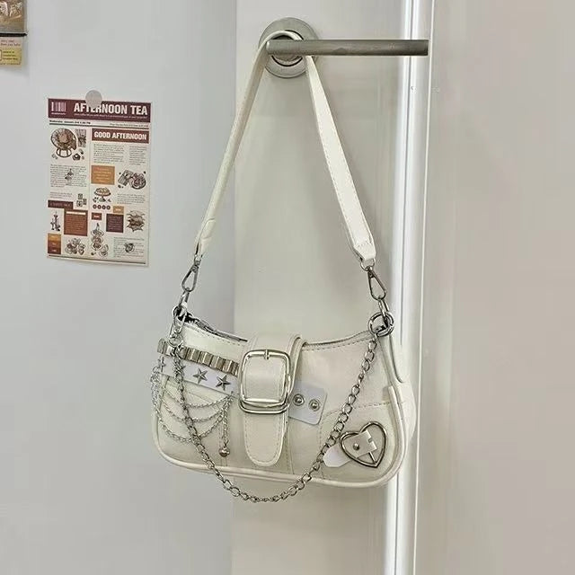 Square Shoulder/Underarm Retro Handbag PU Leather – Free Delivery