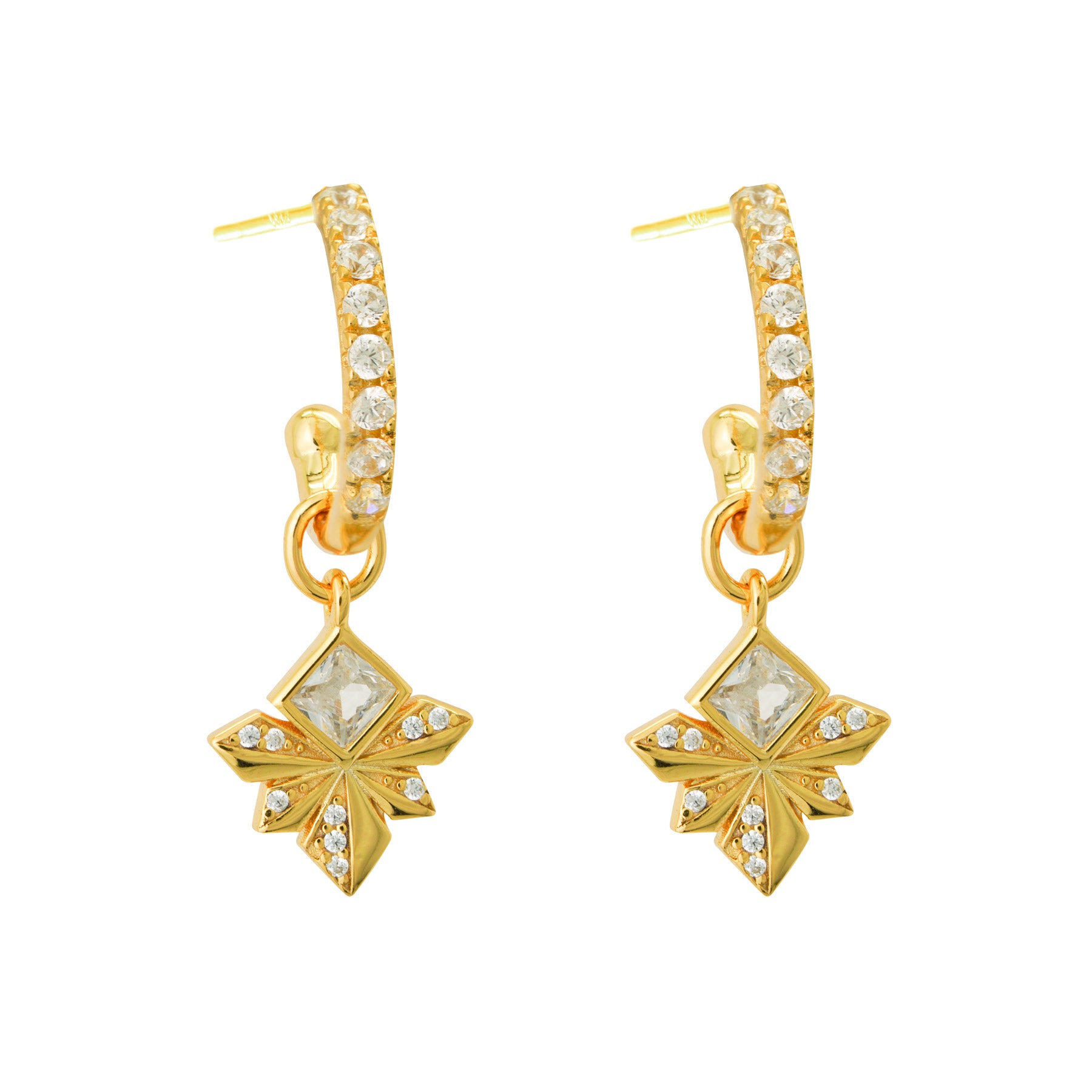 Cute Honey Bee Shape CZ 925 Sterling Silver Dangling Earrings - Free Delivery